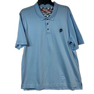 Robert Graham Light Blue Polo Shirt